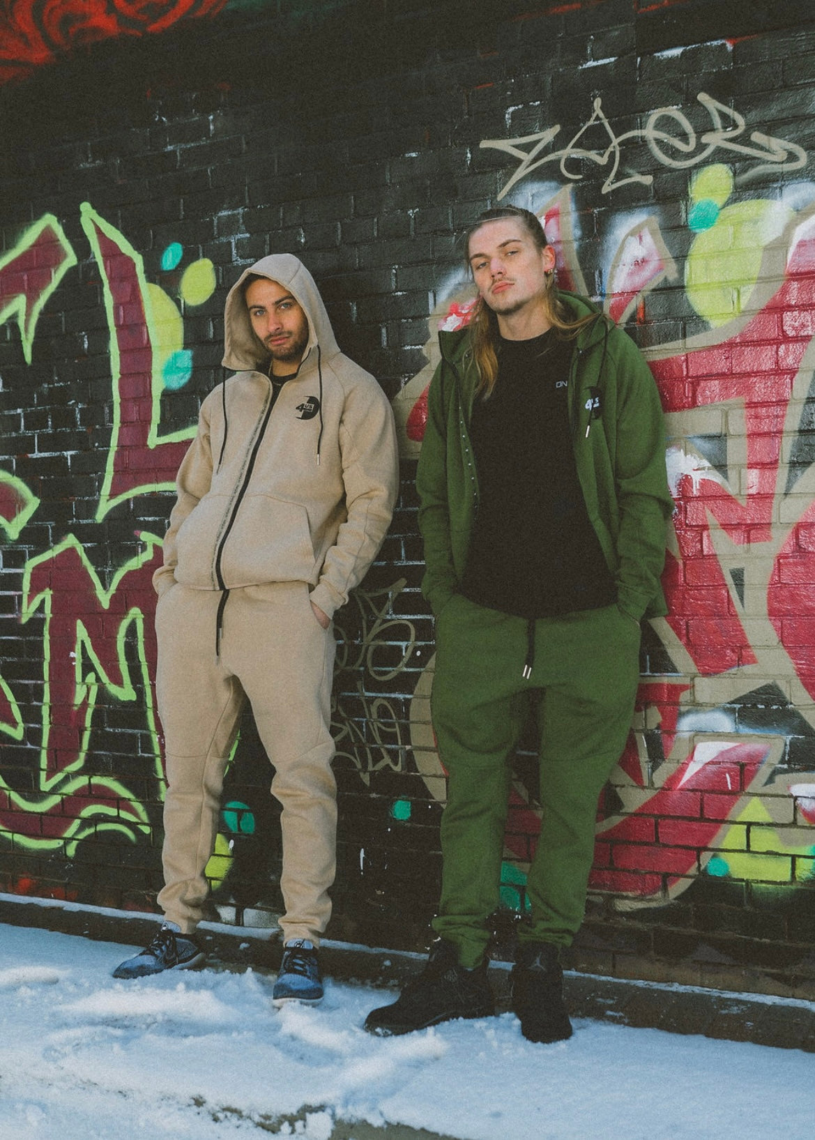 One4us Fitted Zipper Jogger Tracksuit