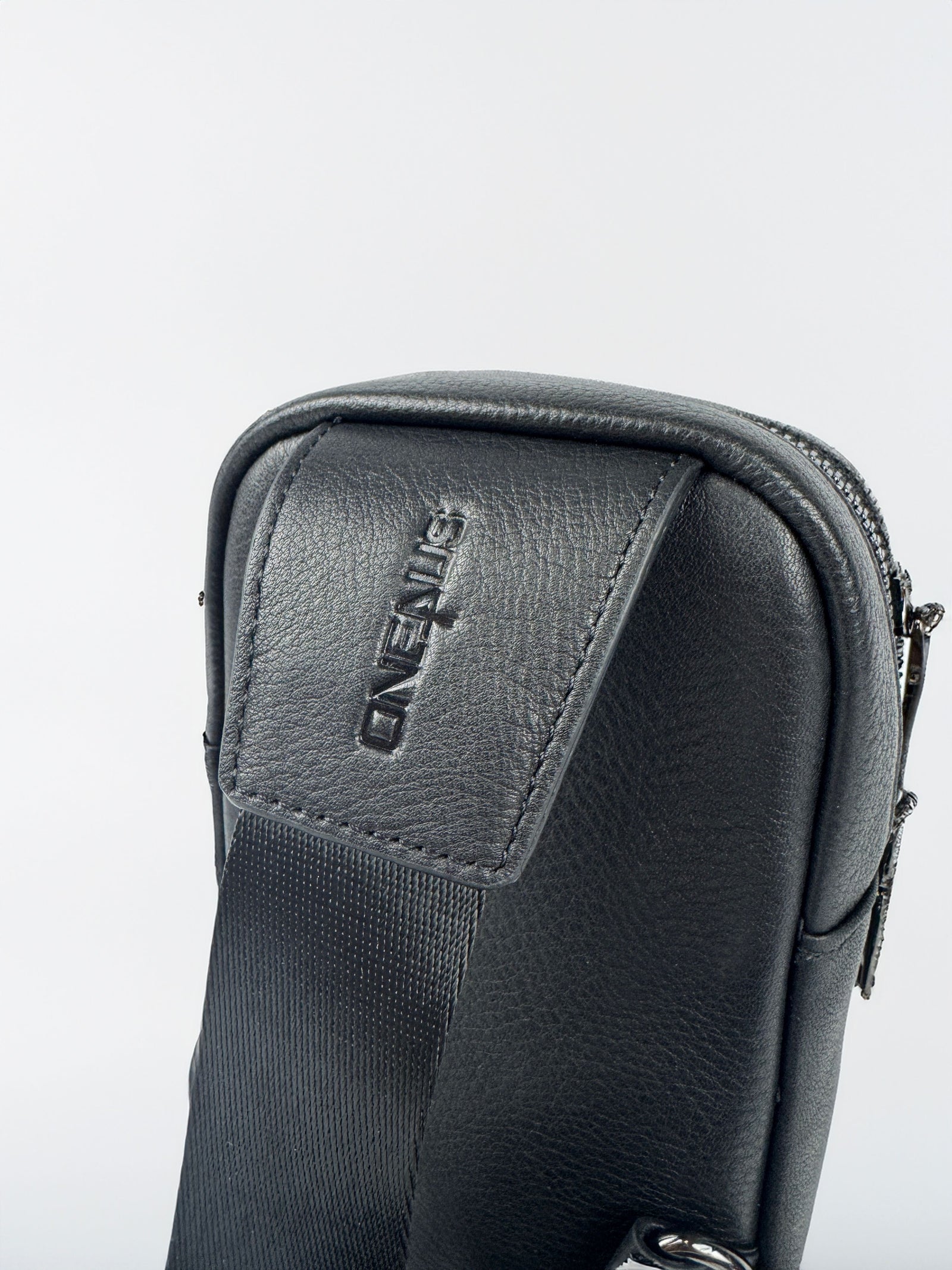 Genuine Cowhide Crossbody Bag ( Black)-One4usBrand