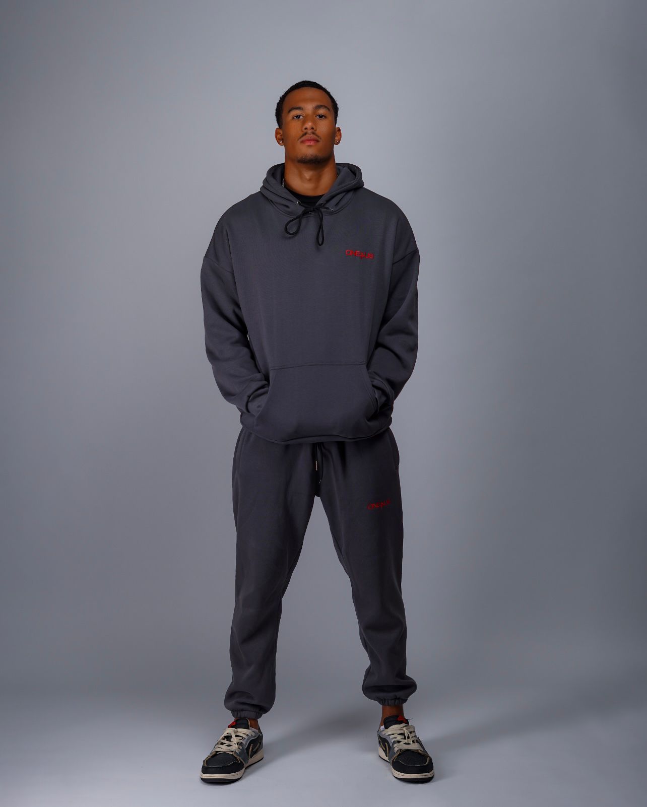 Man wearing One4Us Oversized Sweatsuit-One4usBrand