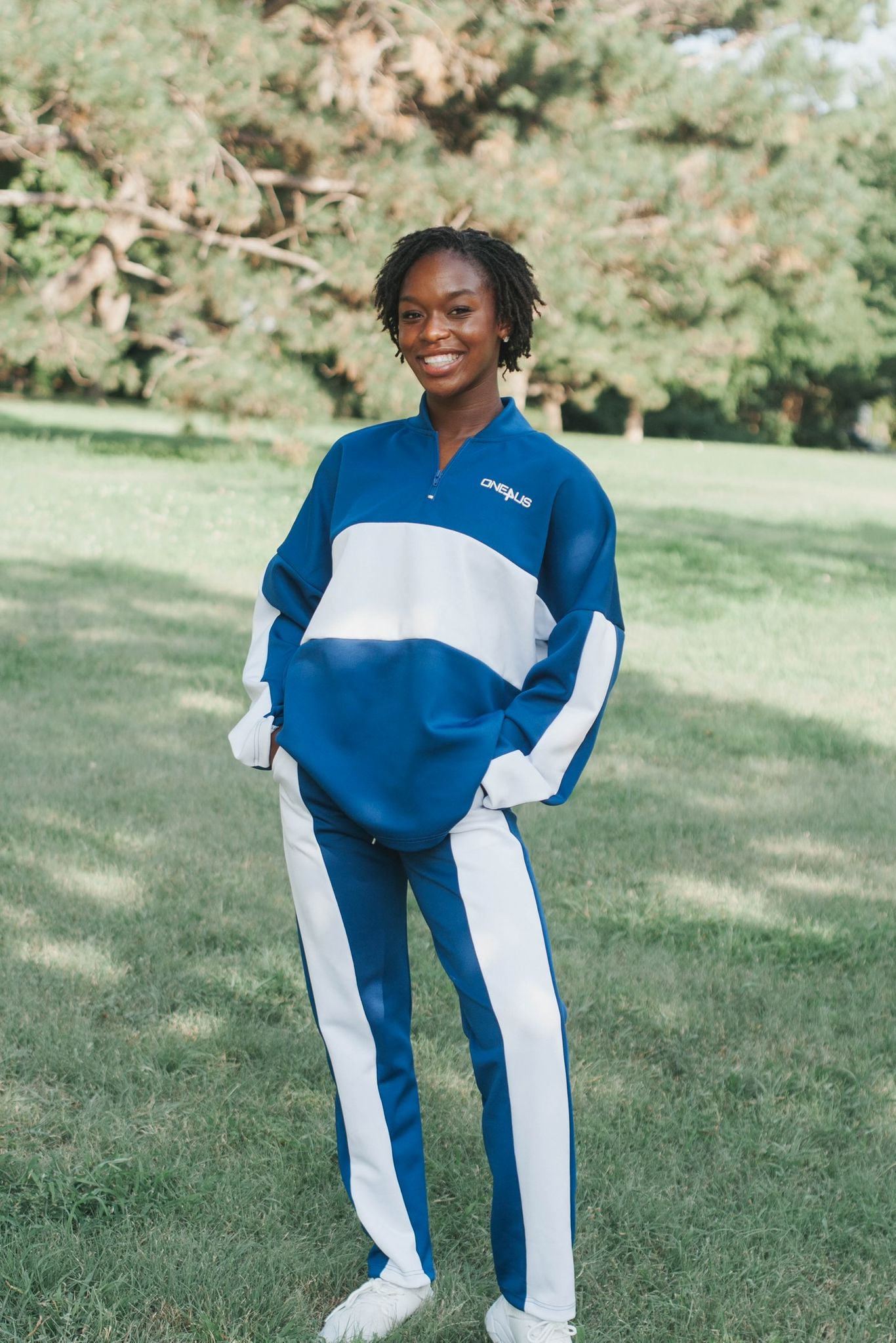 Blue Stripe Sweatsuit